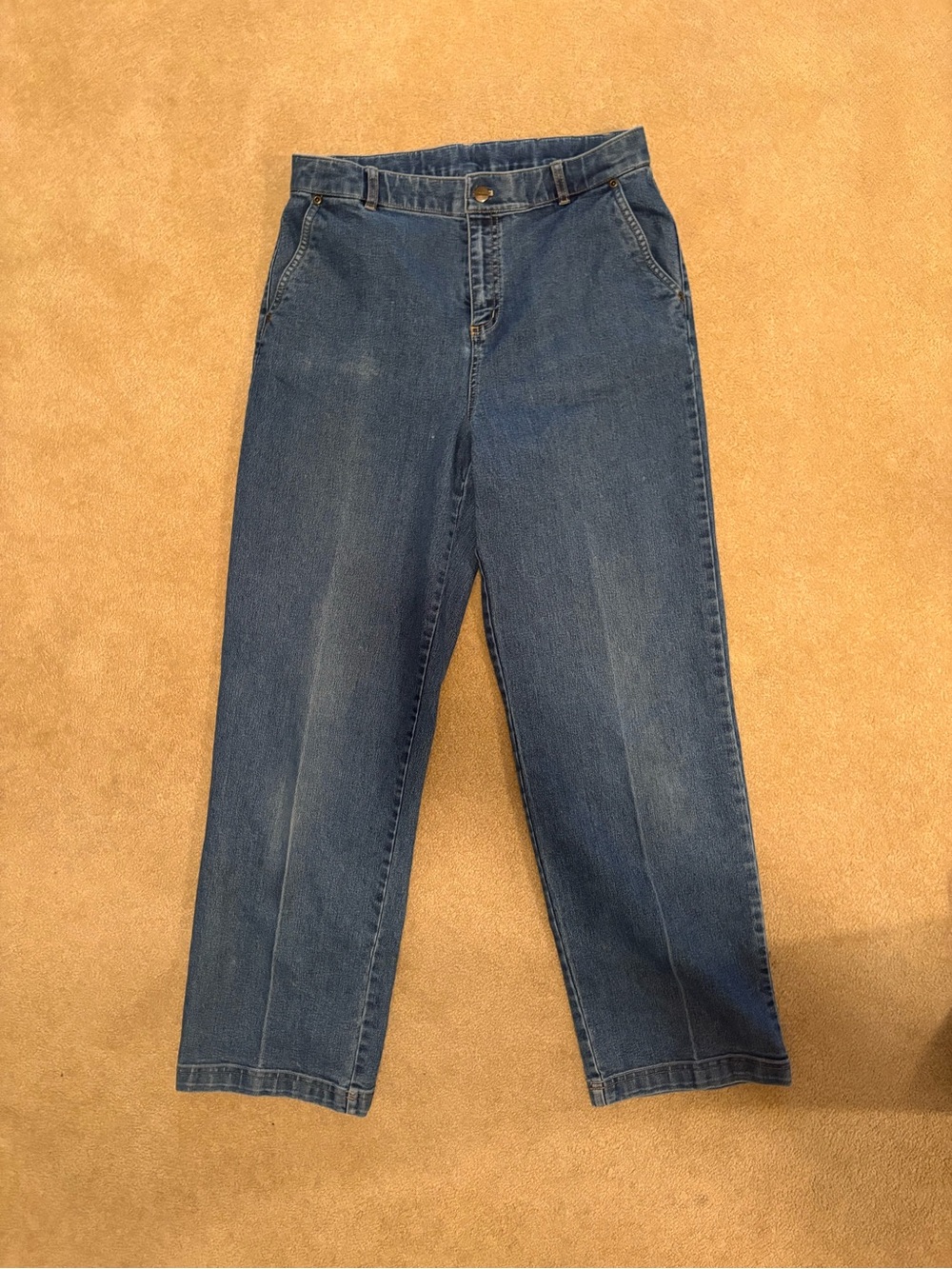 Vintage Women’s Pappagallo Classic Straight-Leg Blue Jeans size 12